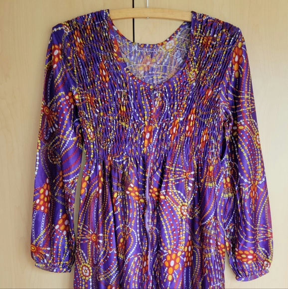 Medium Retro Satin Evening Dress - Picture 4 of 6